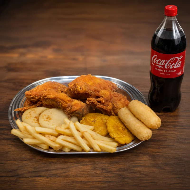 Combo Pollo Broaster Medio