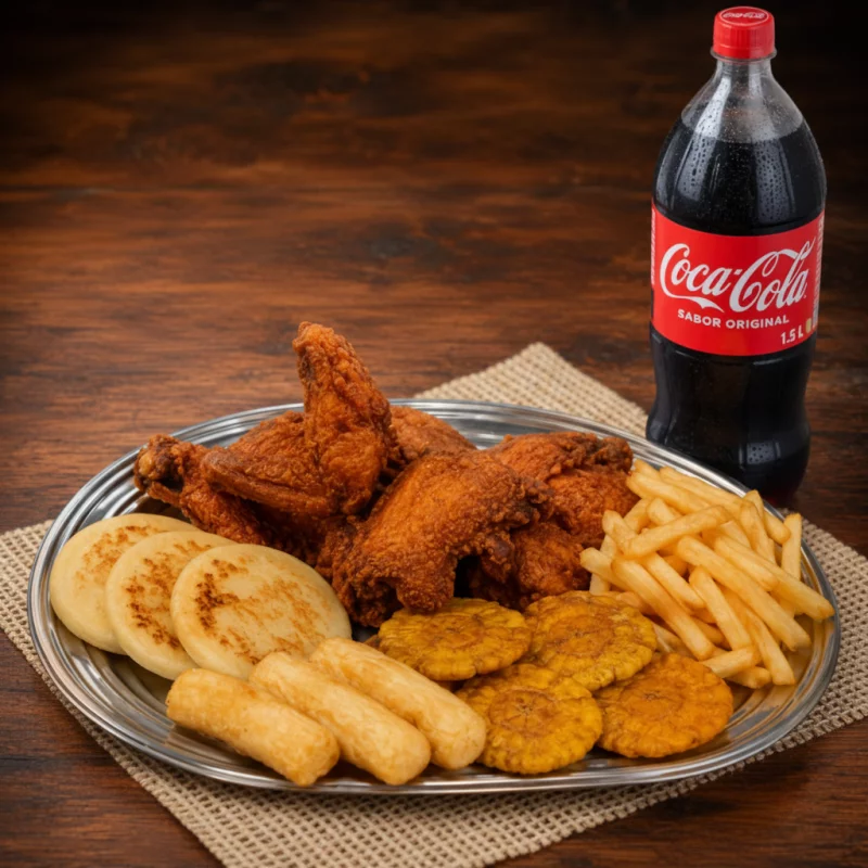 Combo Pollo Broaster Entero