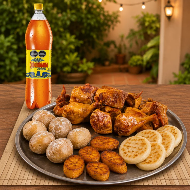 1 1/2 Pollo Combo Asado